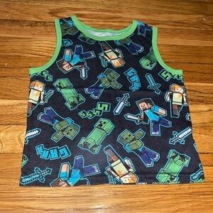 Kids Minecraft tank top 4/5 gently used.